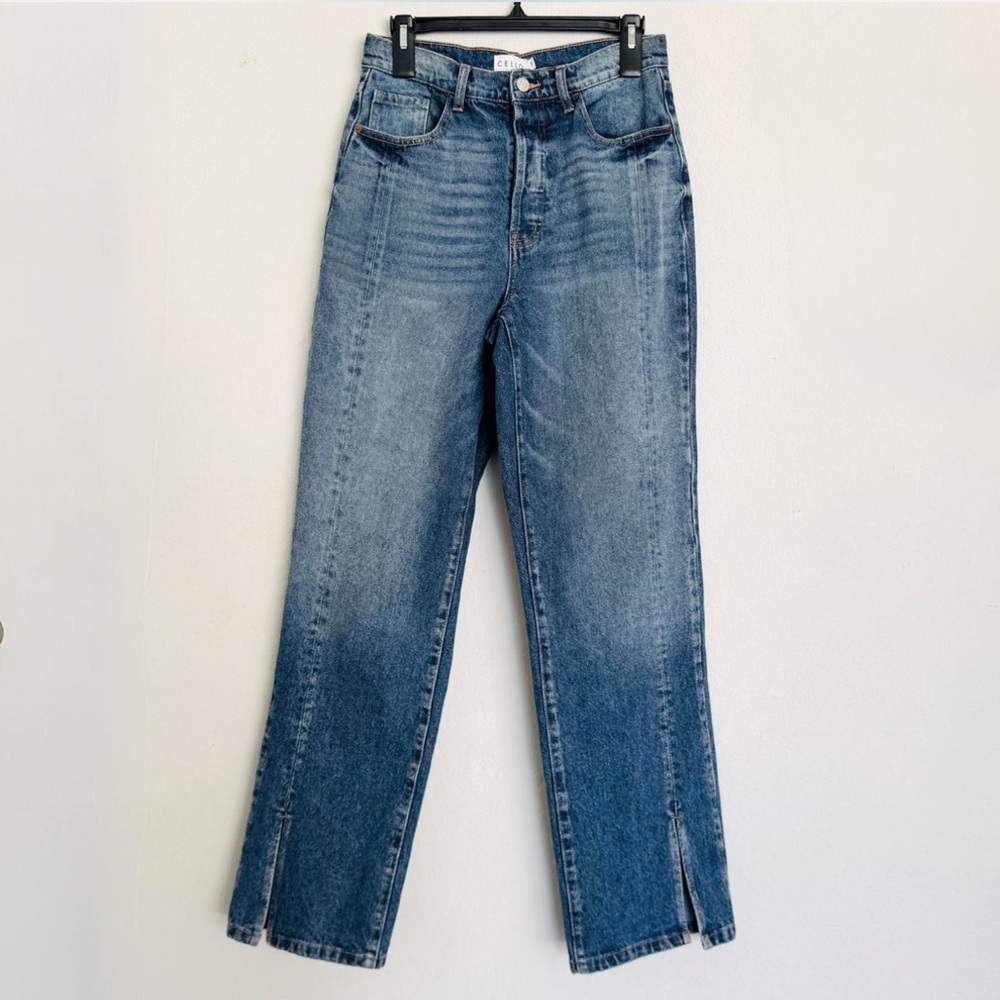 Cello Dark Blue Straight Leg Jeans